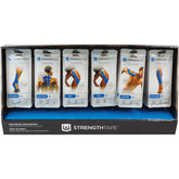 StrengthTape Kinesiology Tape Kit Display (36 pcs)